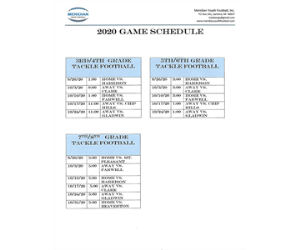 MYF 2020 Schedule